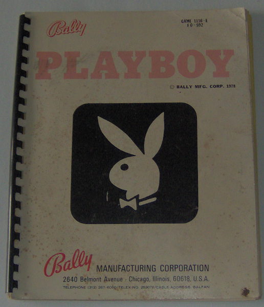 (image for) Bally Playboy Manual - Click Image to Close